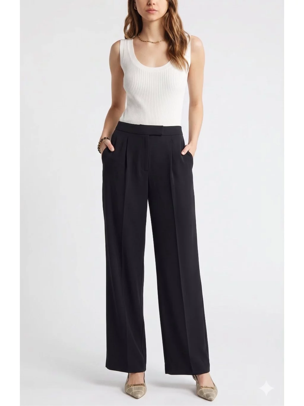 Celana Panjang Kulot Wanita OE Women's Wide Leg Pants - 8880