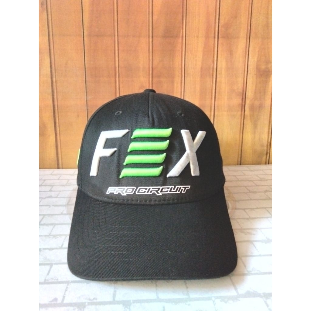 Jual Topi Flexfit FOX Pro Circuit Racing Team Black - High Quality ...