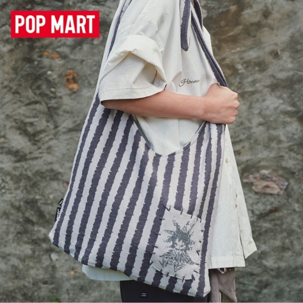 Jual POPMART Hirono Whisper Within Crow Striped Knit Drawstring