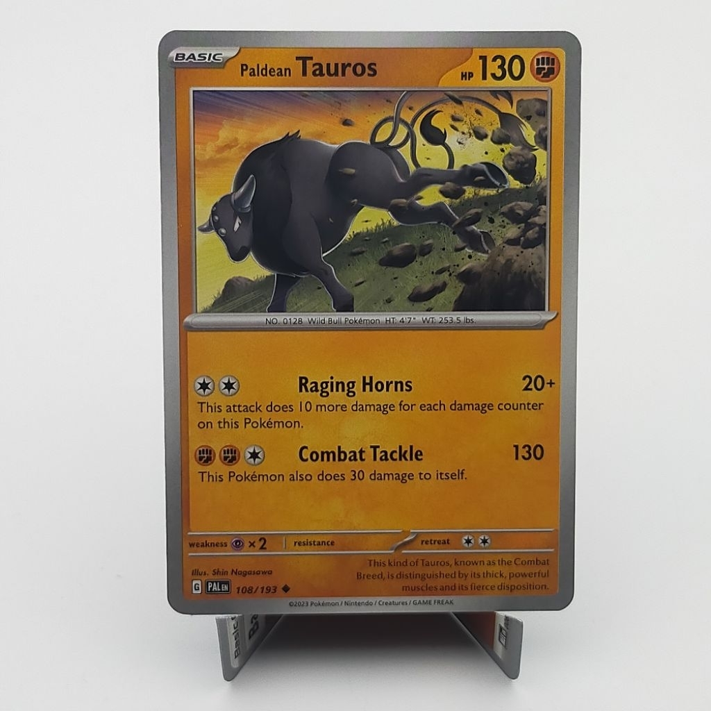 paldean tauros pokemon card value Shiny Paldean Tauros 120/091 main image 1