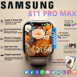 100% Asli Samsung SmartWatch S11&S12 Pro Max Gps NFC IP68 Waterproof BluetoothCall Jam Smartwatch Wanita Pria MonitorDetak Jantung Tekanan Darah wirelesscharging Dan Ganti Wallpapper JamTangan Wanita Jam Tangan Couple JamTangan Digital Wanita