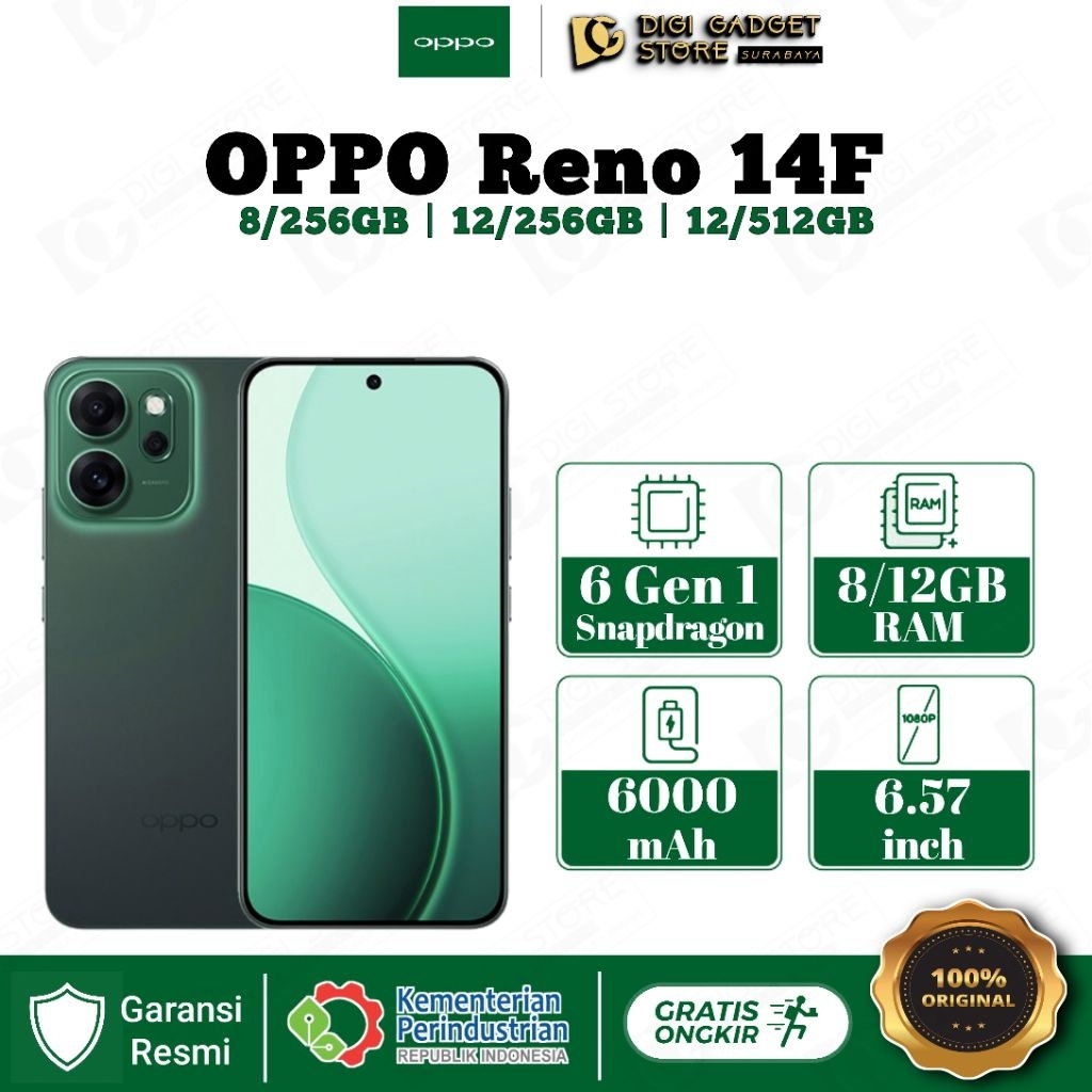 Jual OPPO Reno 14F Garansi Resmi | Shopee Indonesia