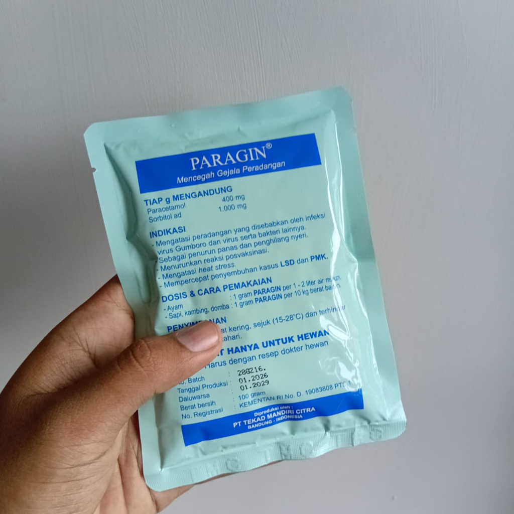 Jual PARAGIN 100 GRAM - Anti Peradangan Disebabkan Virus Dan Penurun ...