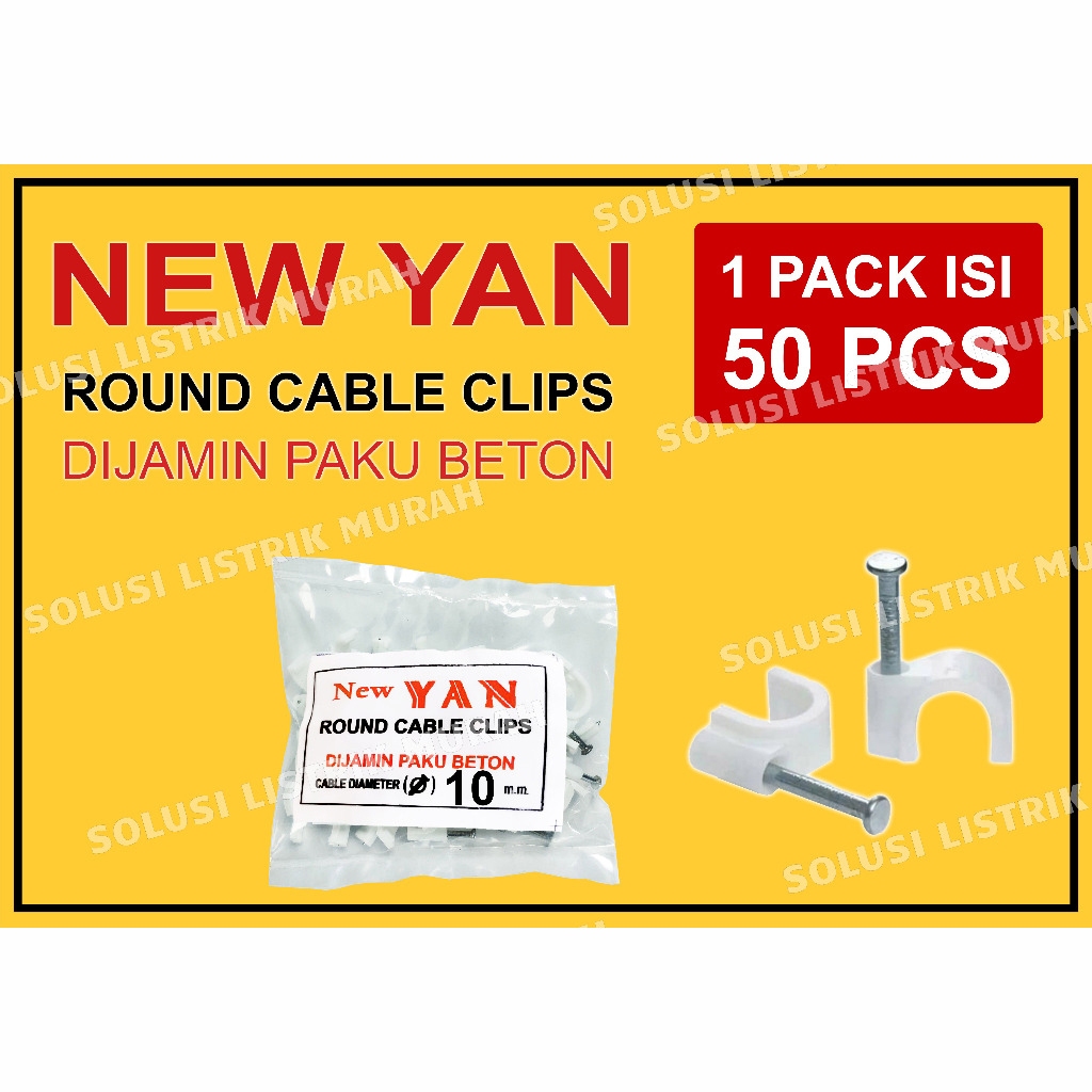 Jual Klem Kabel 17 mm 12 mm 10 mm 9 mm 8 mm 7 mm 6 mm NEW YAN Paku ...