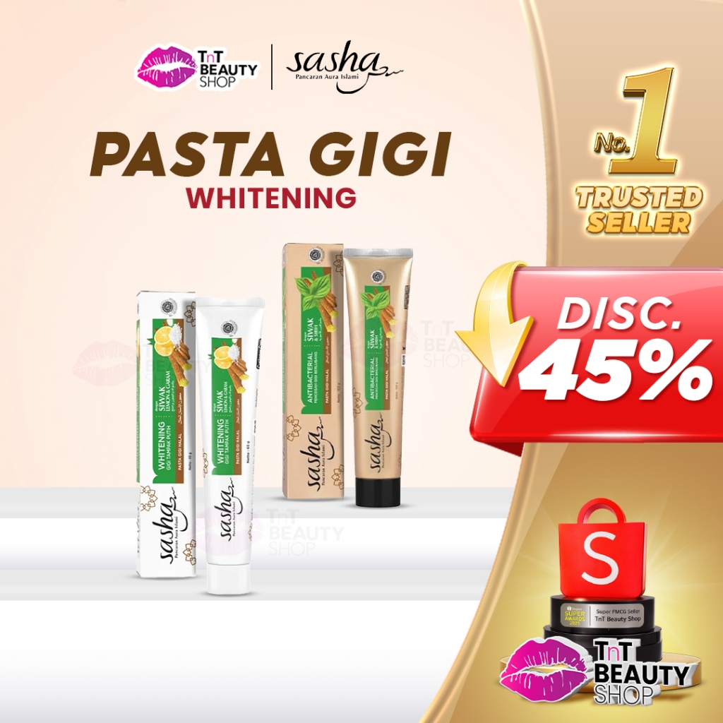 Jual SASHA Sasha Toothpaste Pasta Gigi WHITENING | PENCEGAH GIGI ...