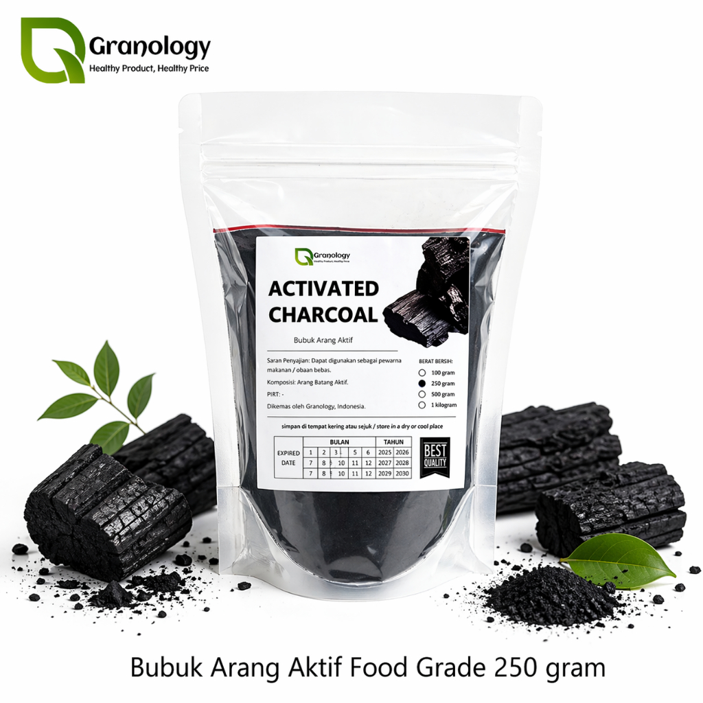 Jual Bubuk Arang Aktif / Activated Charcoal Powder (250 gram) by ...