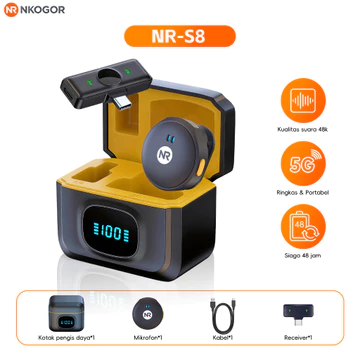 SRX S30 2 In 1 Mic Clip On Wireless Microphone Lavalier Mikrofon Clip Nirkabel Profesional Plug