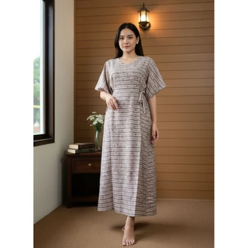 DELOFI Homewear Daster Amanda Panjang Maxi Dress Premium Rayon Viscose