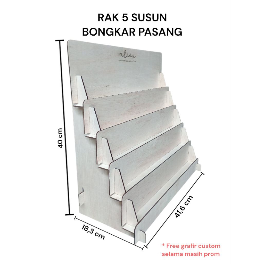 Jual Rak Display Sticker Susun 41,6 x 15 x 40 cm | Shopee Indonesia