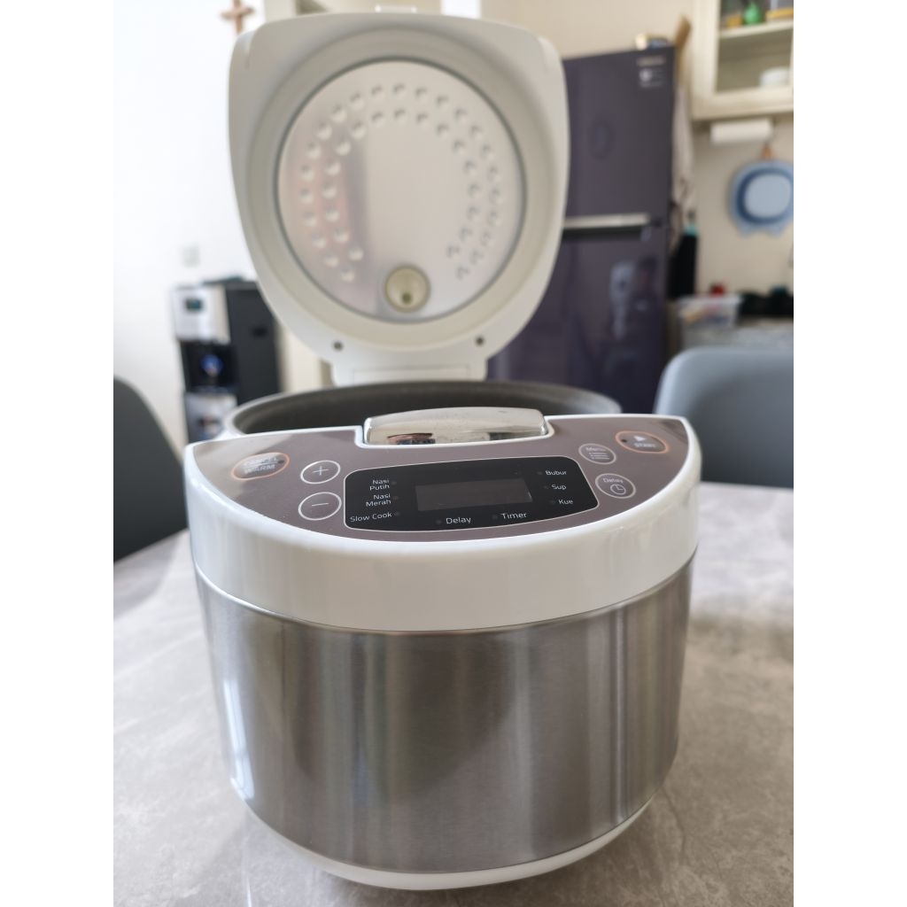 Jual Sanken Digital Rice Cooker 1,8L granite pot (preloved) | Shopee ...