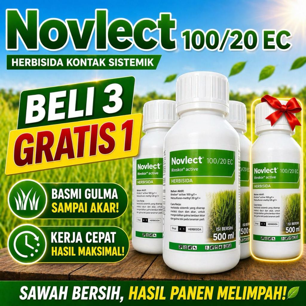 Jual Herbisida NOVLECT 120 EC 500ml Asli Corteva | Beli 3 Gratis 1 ...