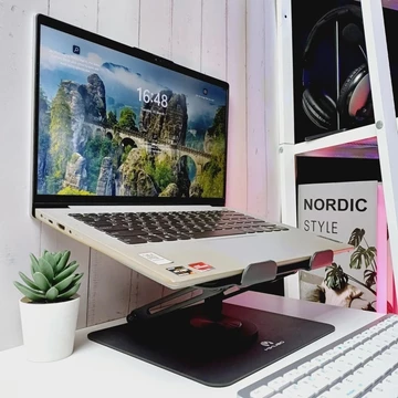MIKUSO LS 070 Laptop Stand Portable Dan Foldable 360° Rotation Aluminum