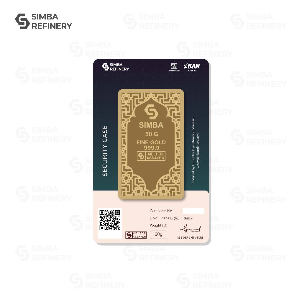 Jual Simba Refinery Logam Mulia 50 Gram Series Eid Mubarak 2026 ...