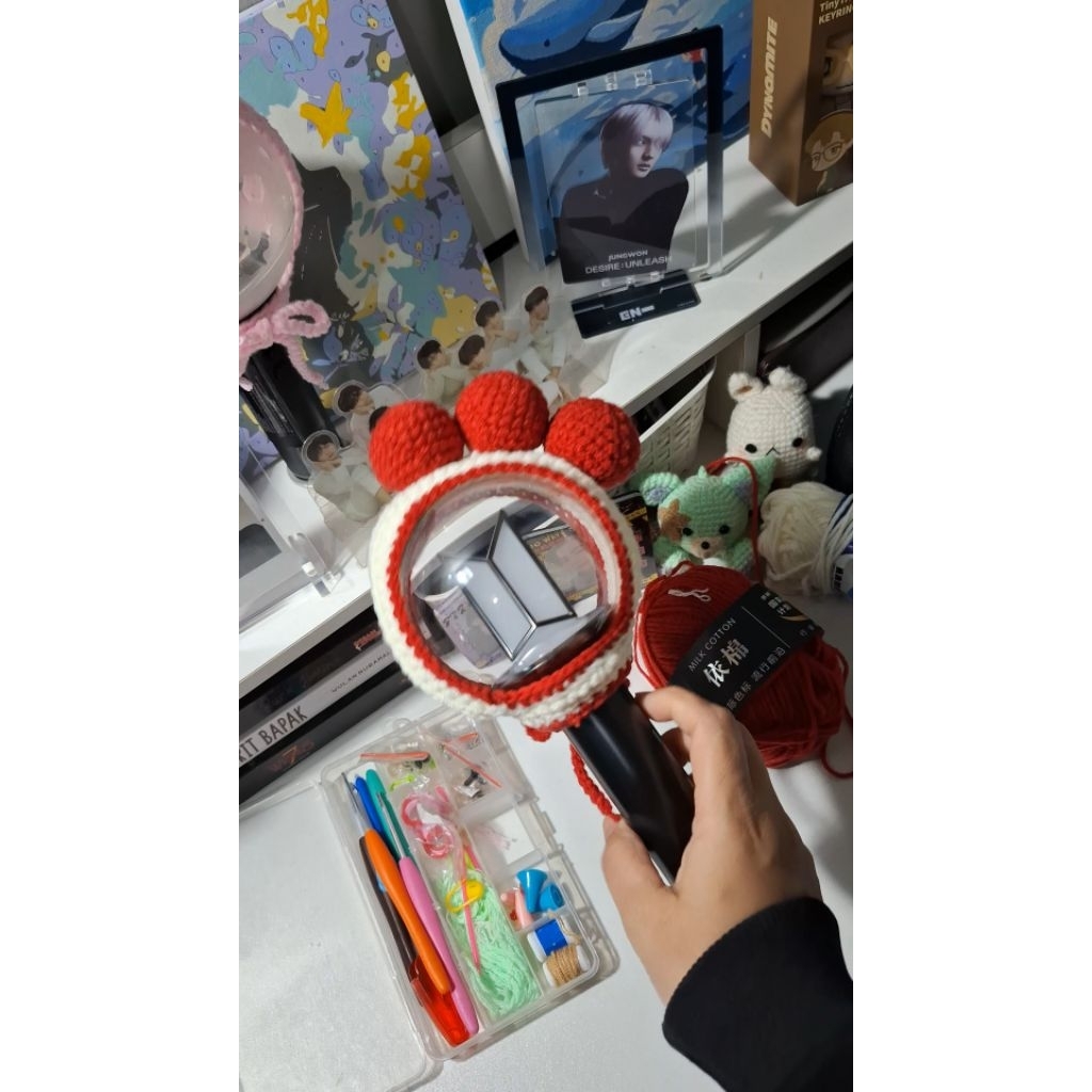 Jual Cover Lightstick BTS Rajut Handmade | Crochet ARMY Bomb Arirang ...