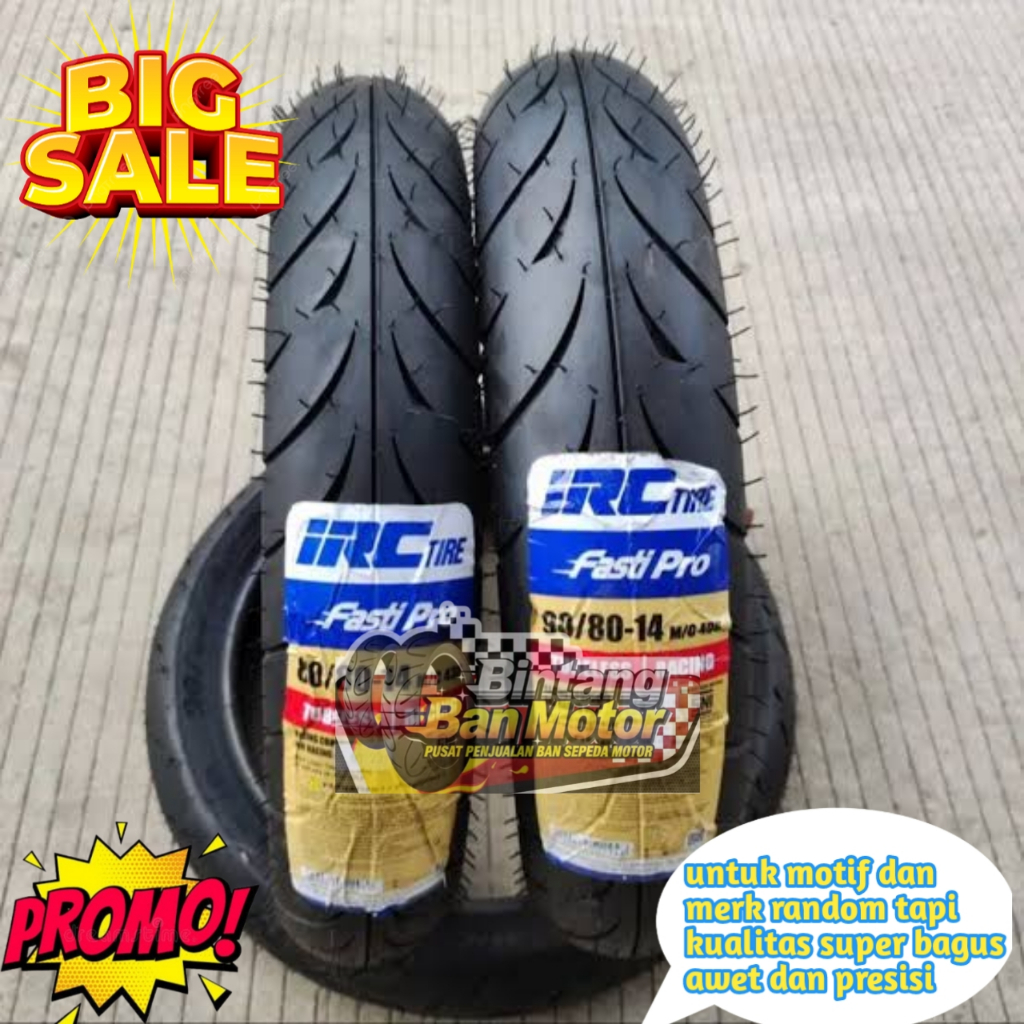 Jual Ban Motor IRC Fasti Pro 90/80-14 Tubeless - Desain Donat Anti Slip ...