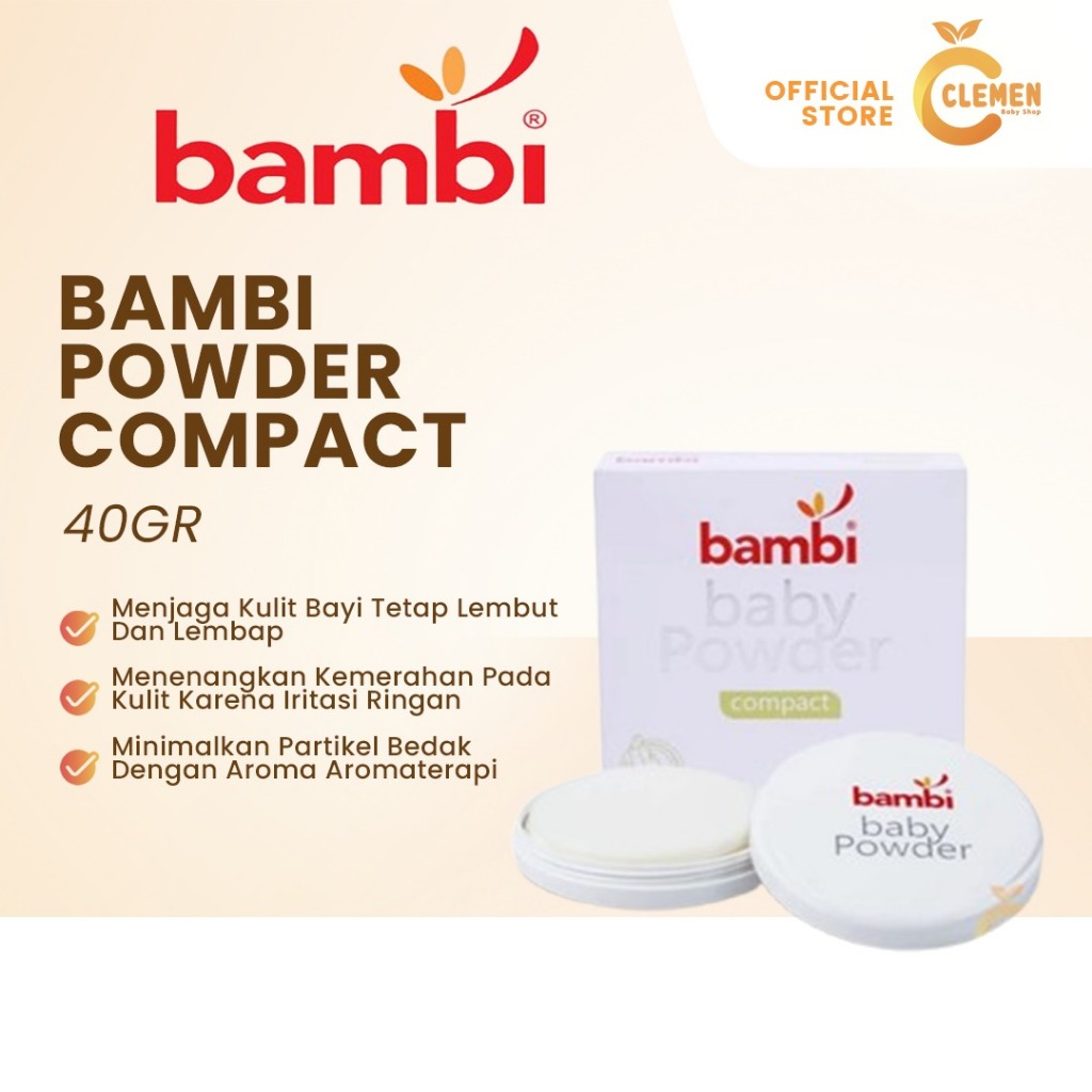 Jual Bambi Baby Powder Compact (Bedak Bayi) | Shopee Indonesia