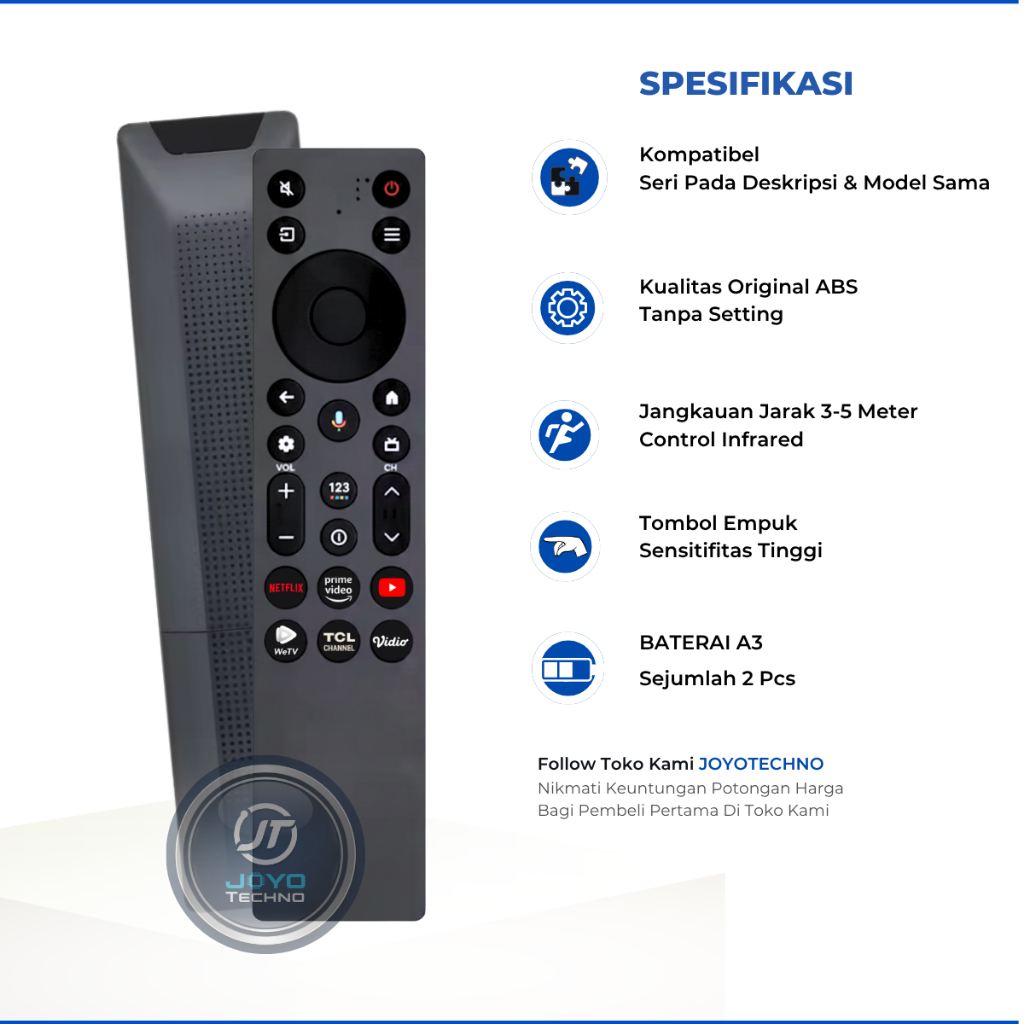 Jual Remote iFFALCON Smart TV U65 Series Support Voice Dengan Koneksi ...