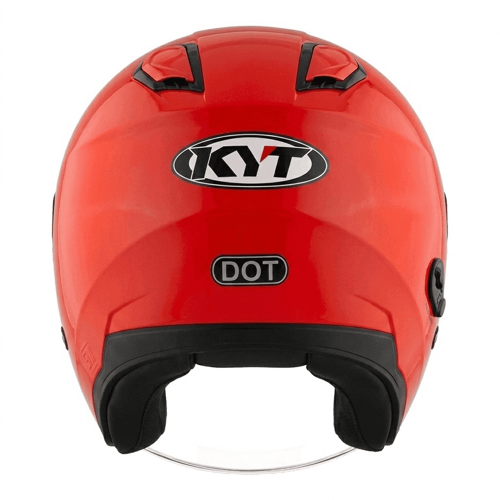 Jual HELM KYT KYOTO R SOLID - FIRE RED | Shopee Indonesia