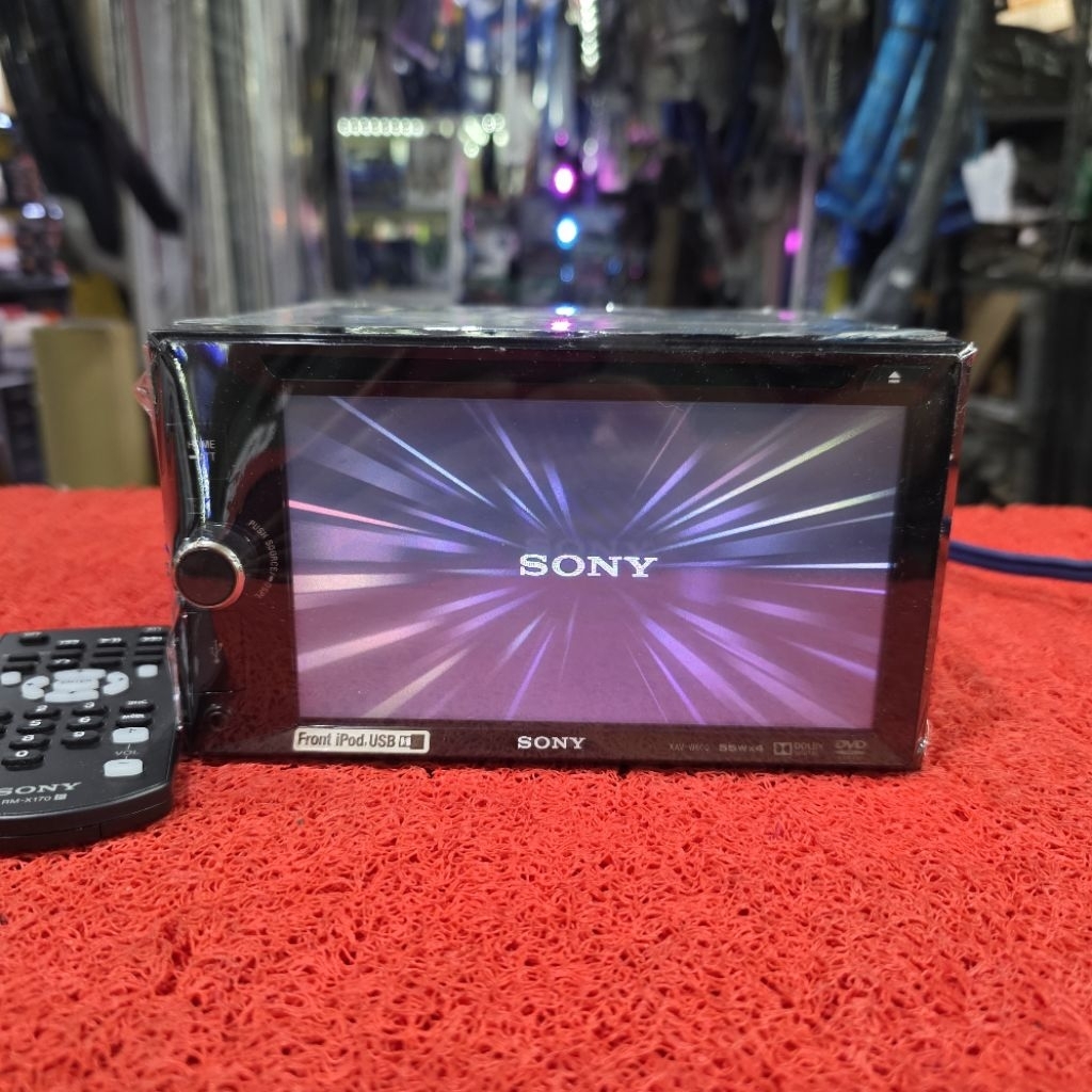 Head Unit SONY XAV-W600 USB CD Aux Radio FM AM sudah dipasang Bluetooth