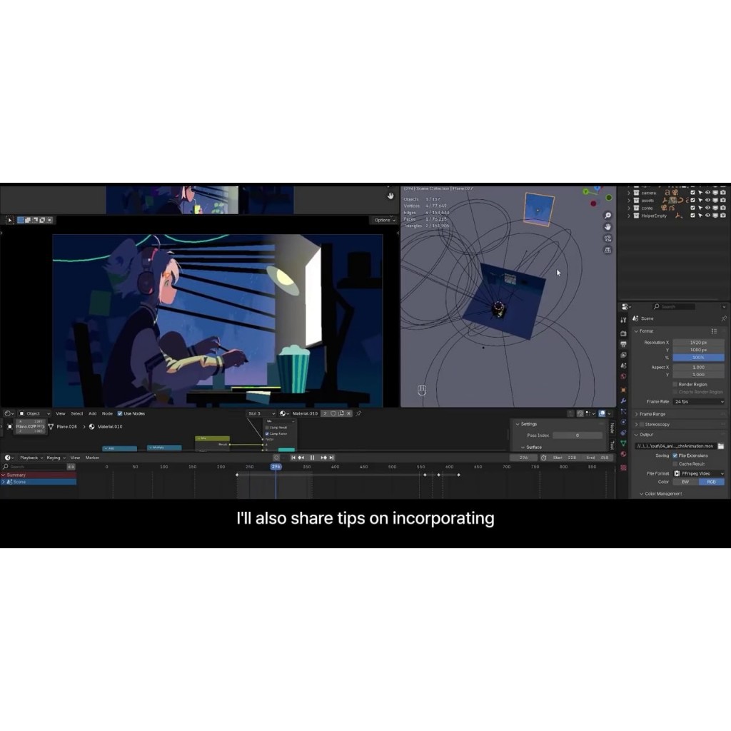 Jual Blender 3D Tutorial A to Z of NPR Animation Full Asset | Shopee ...