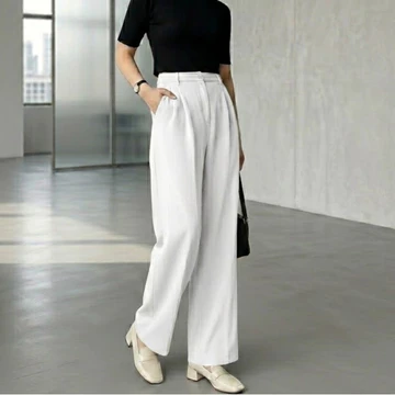 Kulot Loose Pants 332 Trousers Wanita Highwaist Jumbo Semiwool Premium Celana Kulot Wanita