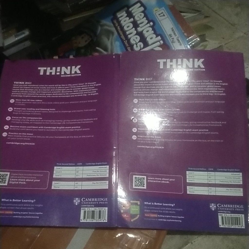 Jual think B1 Cambridge second edition (2buku) original | Shopee Indonesia