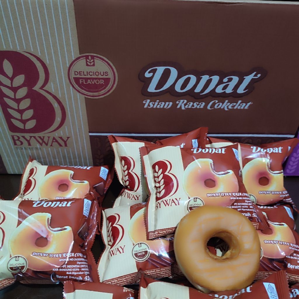 Jual [VIRAL] Donat Byway 52g - Roti Goreng Lembut Creamy (Coklat ...