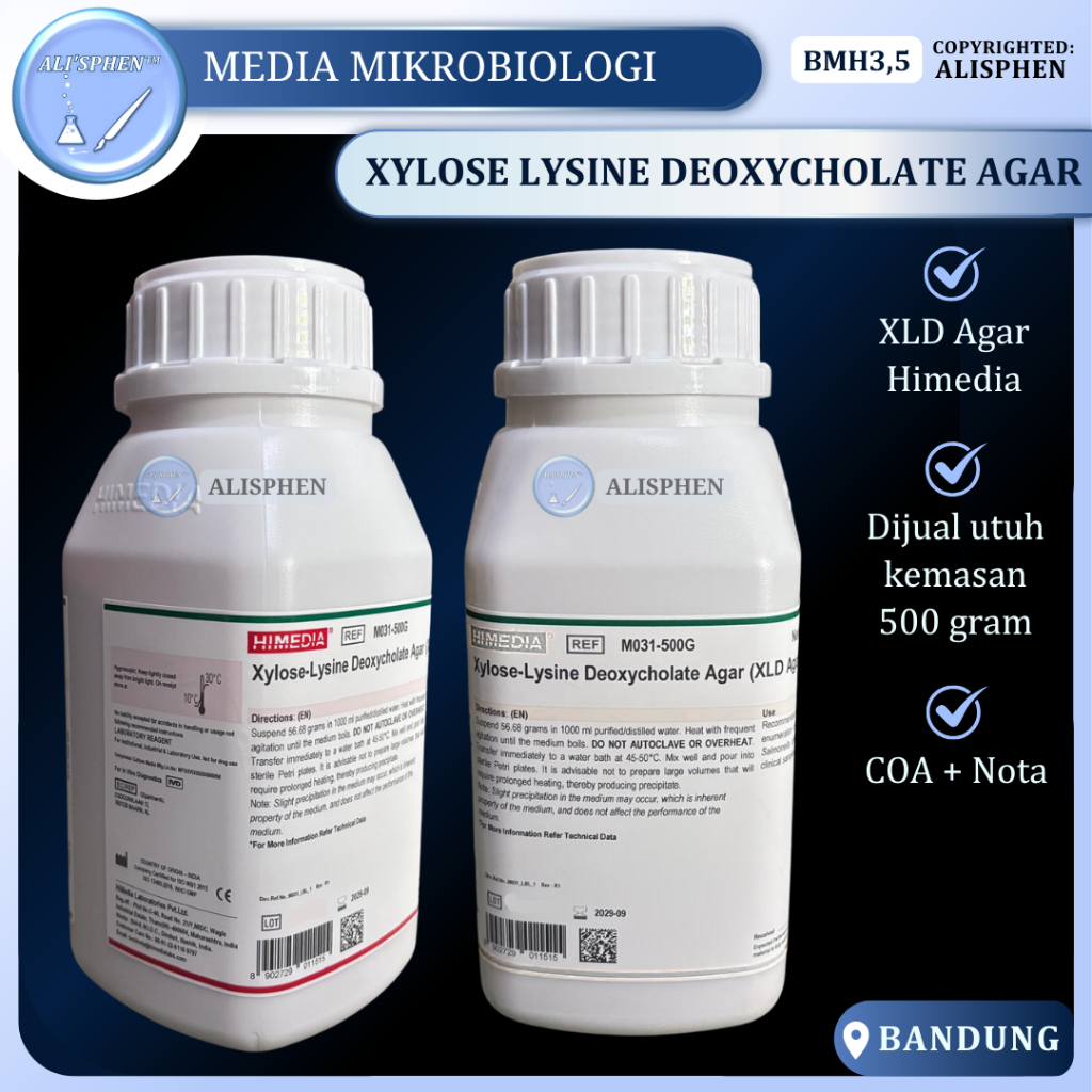 Jual [BMH3] Xylose Lysine Deoxycholate Agar 25 GRAM / XLD Agar ...