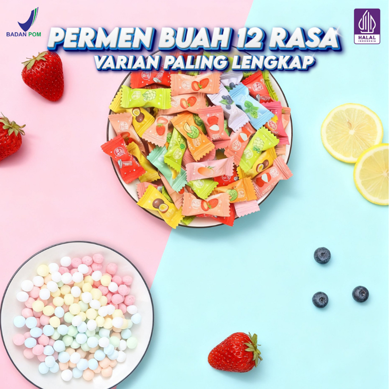 Jual Permen Rasa Buah 12 Pilihan Varian Berbeda Cocok Untuk Kerja ...