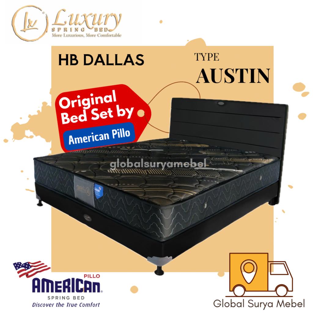 Jual American Luxury Spring Bed Austin / Matras Kasur | Shopee Indonesia