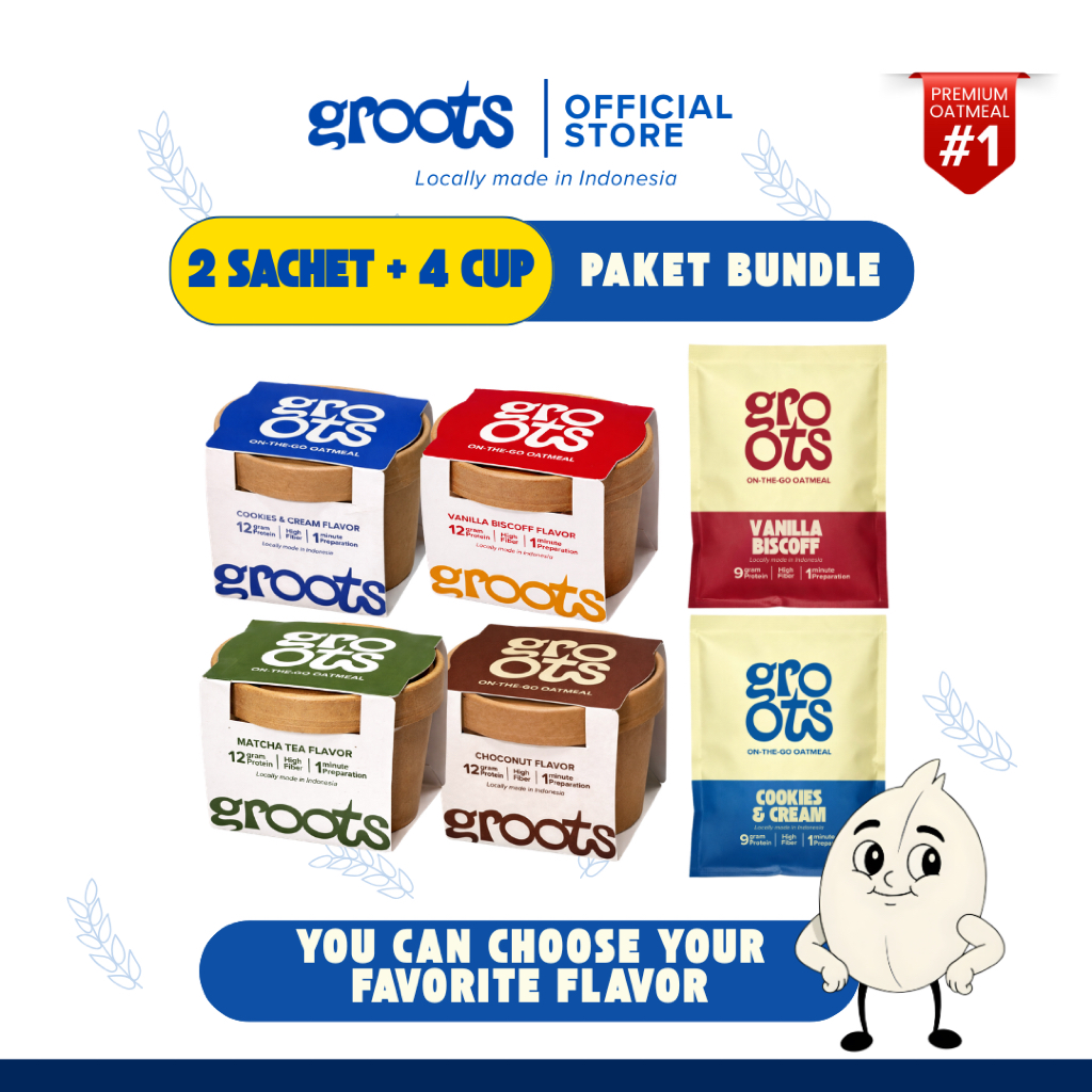 Produk Groots Oatmeal | Shopee Indonesia
