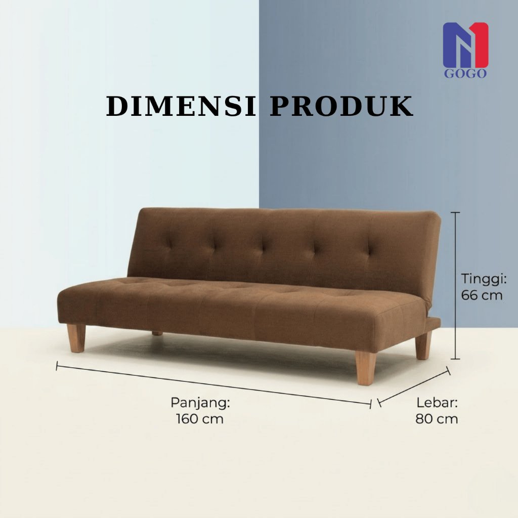 Jual Dalmet Pudan Sofa Bed 160 Minimalis Pudan 2-in-1 - Kasur Lipat ...