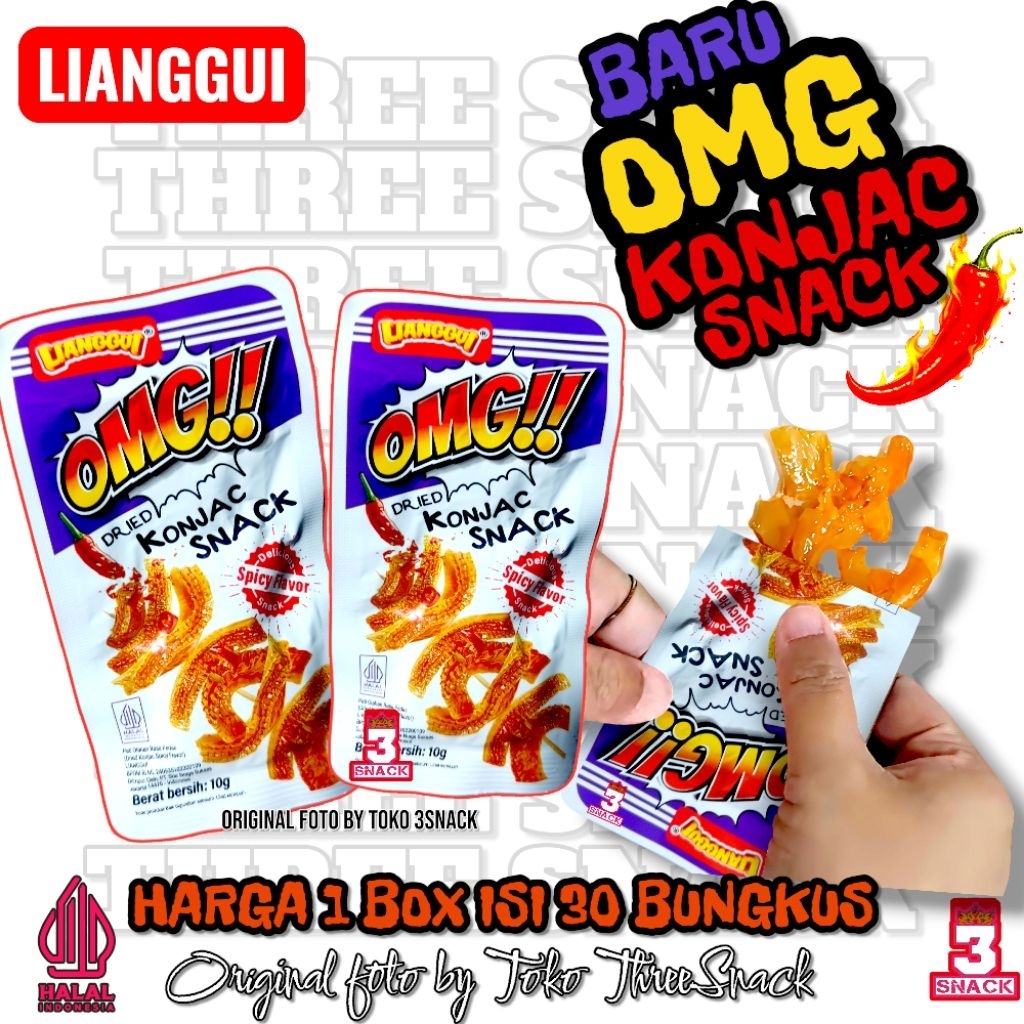Jual OMG KONJAC SNACK ISI 30 BUNGKUS | Shopee Indonesia