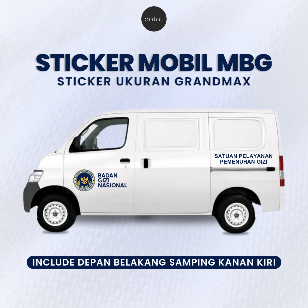 Jual Stiker Mobil Satuan Pelayanan Pemenuhan gizi Stiker Mobil Makan ...
