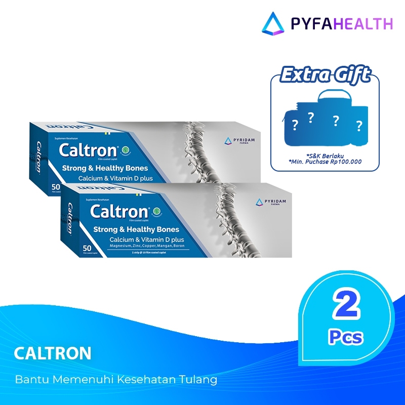 Jual Bundle 2 Caltron Bantu Memenuhi Kesehatan Tulang (2 x @50 Kaplet ...