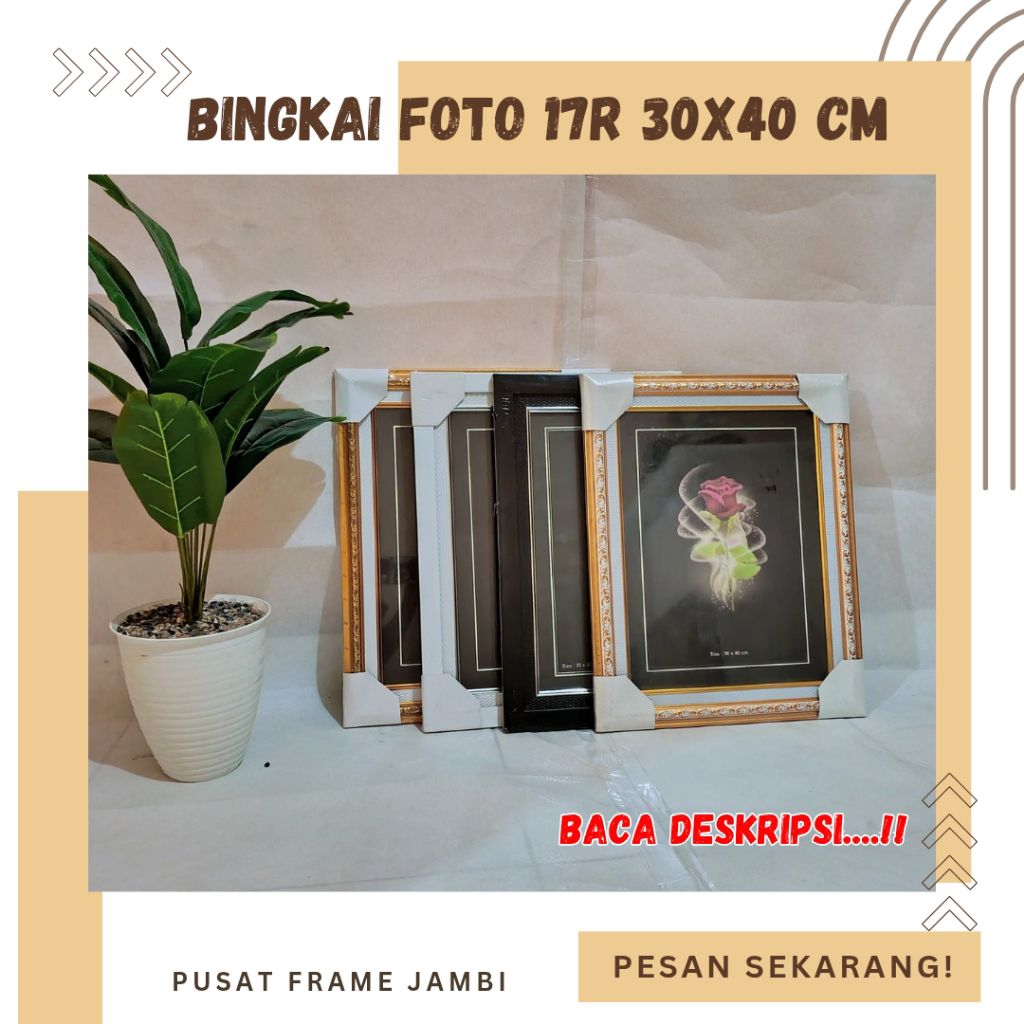 Jual BINGKAI/FRAME FOTO MINIMALIS/UKIR MURAH UKURAN 17R (30x40)cm ...