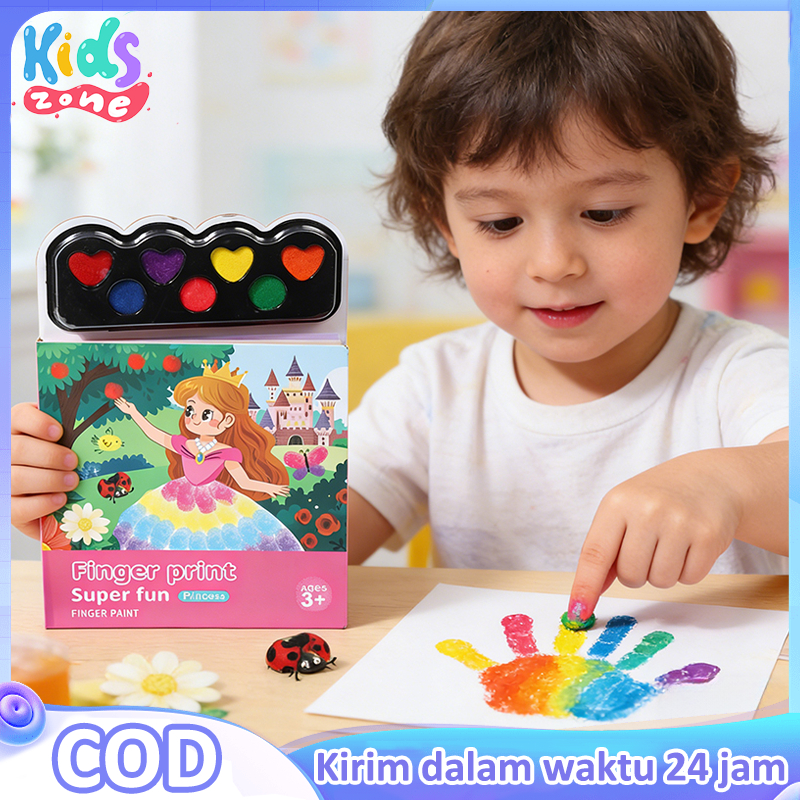 Jual Finger Painting Colors with Template Mainan Edukasi Anak ...