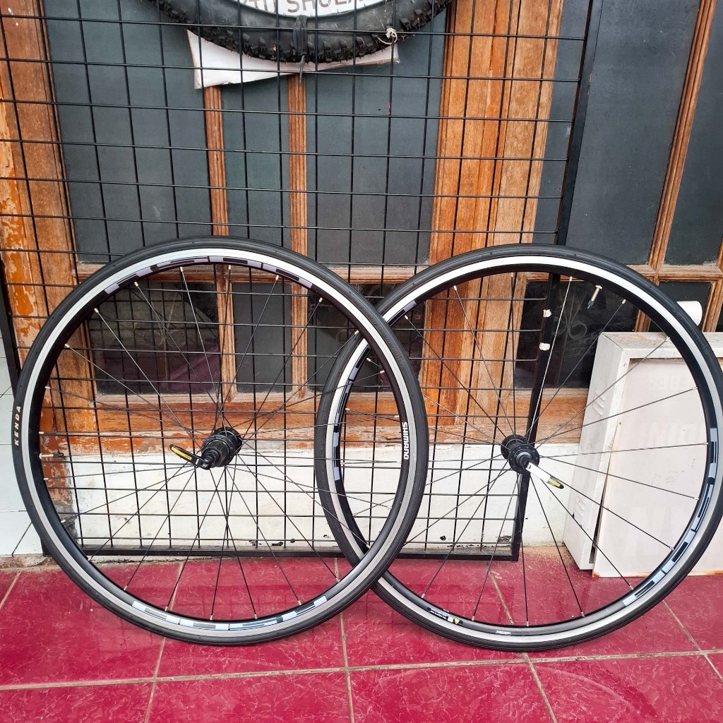 Jual Wheelset Shimano R500 Roadbike Hybrid 700c QR Mavic | Shopee Indonesia