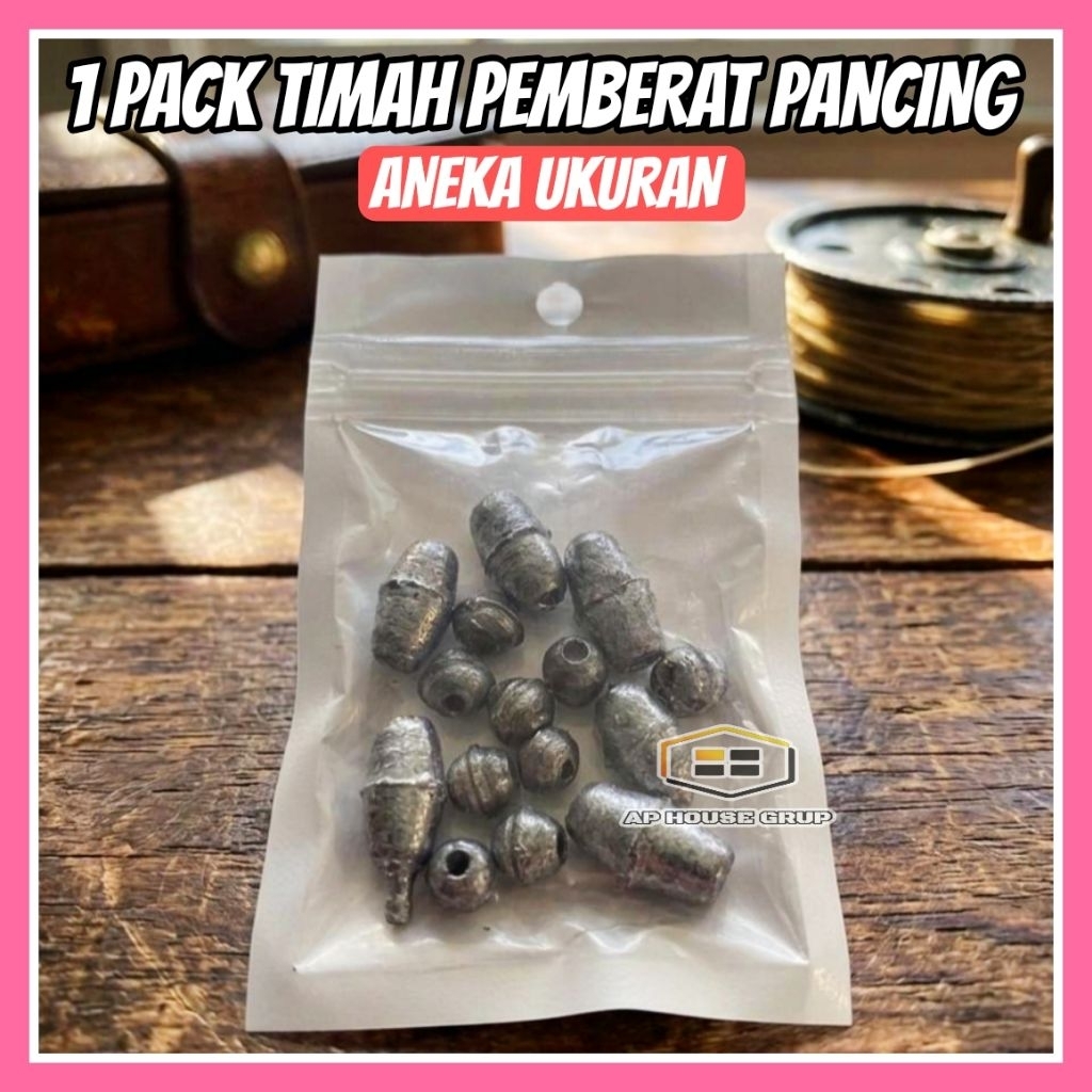 Jual TIMAH PEMBERAT PANCING 1 SET BESAR KECIL - APHG2 | Shopee Indonesia