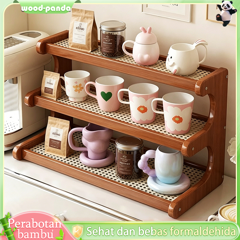 Jual Rak Cangkir Rak Gelas Kopi Bahan Halal Rak Susun Serbaguna Rak ...
