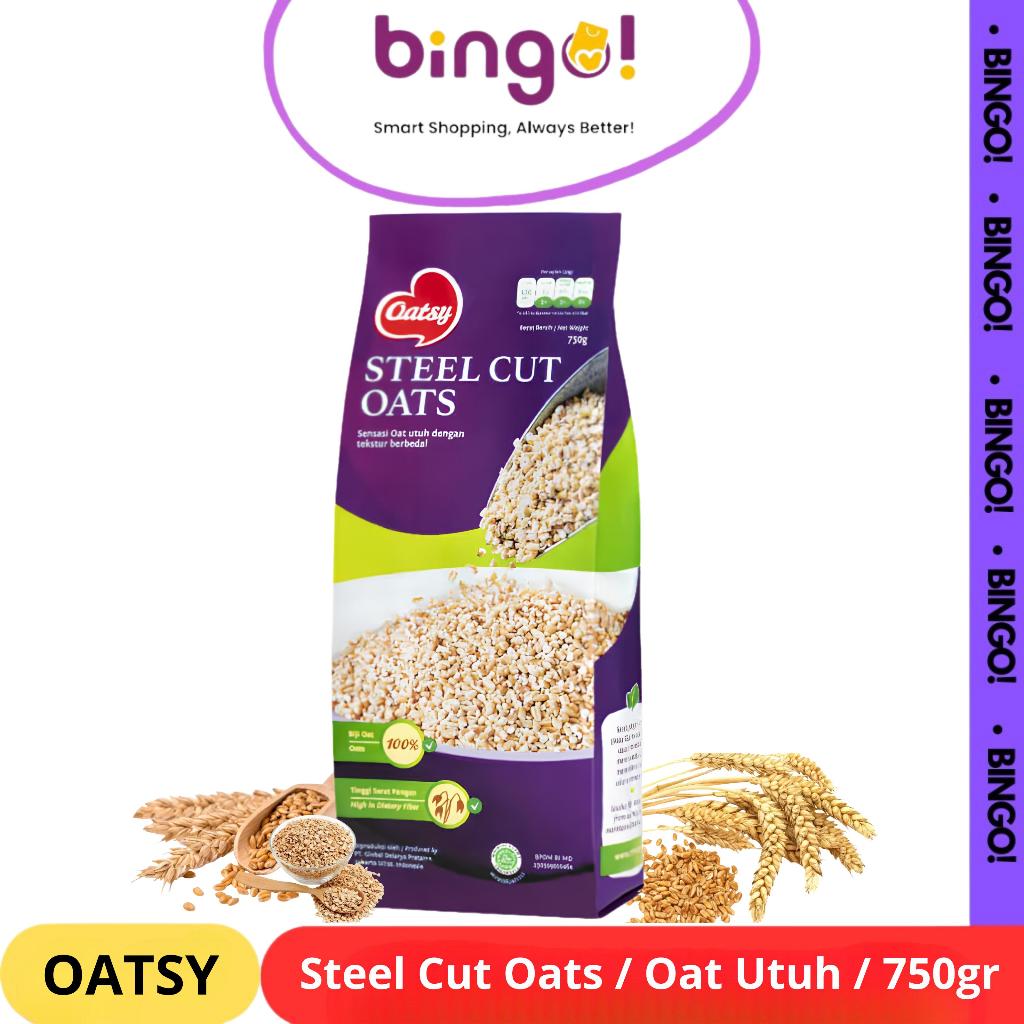 Jual Oatsy Oatmeal Steel Cut 750g Sereal Havermout | Shopee Indonesia