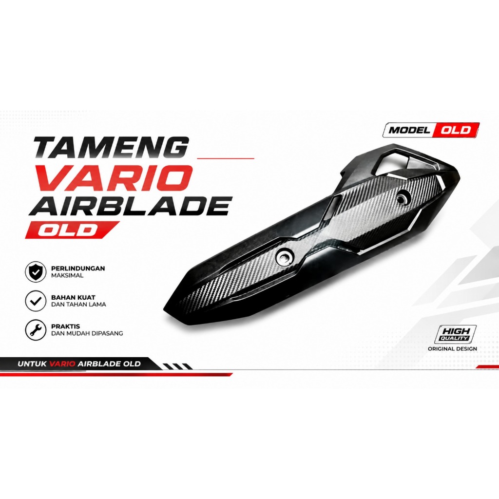 Jual Tameng Knalpot Vario Cover Tutup Knalpot Vario 125 150 & PCX Lokal ...