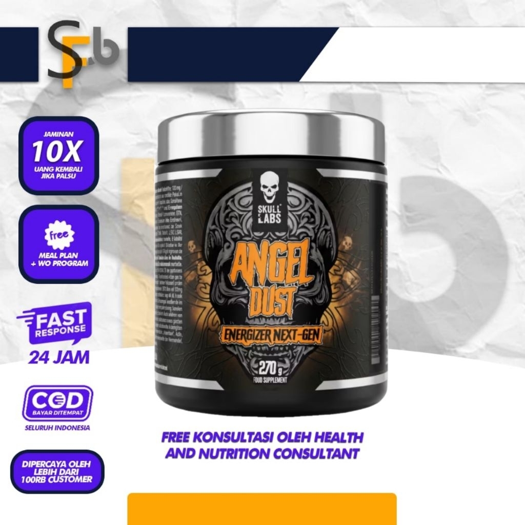 Jual Skull Labs Angel Dust Best Pre Workout 60 Serving Gat Magic Powder ...