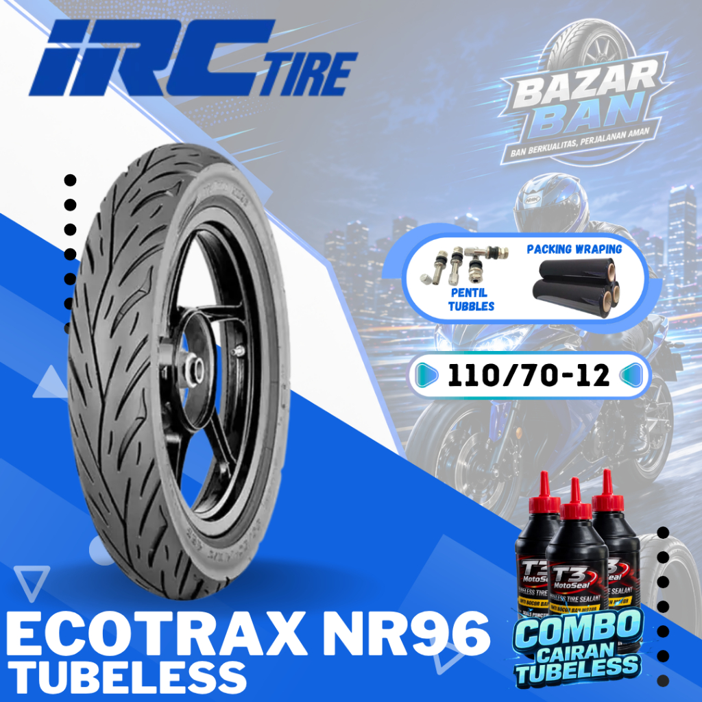Jual (PRODUKSI TERBARU) BAN IRC ECOTRAX NR96 TUBELESS ( 100/90-12 / 110 ...