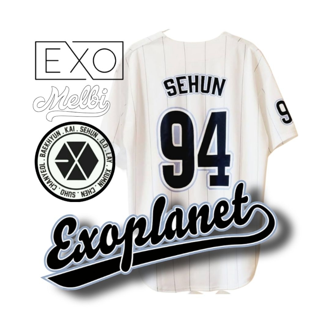 Jual jersey Cream Soda nama member dan no belakang sablon / Exo