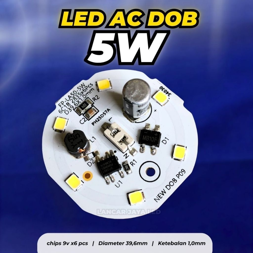 Jual PCB LED AC DOB 5 WATT ~Lancar Jaya Led~ | Shopee Indonesia