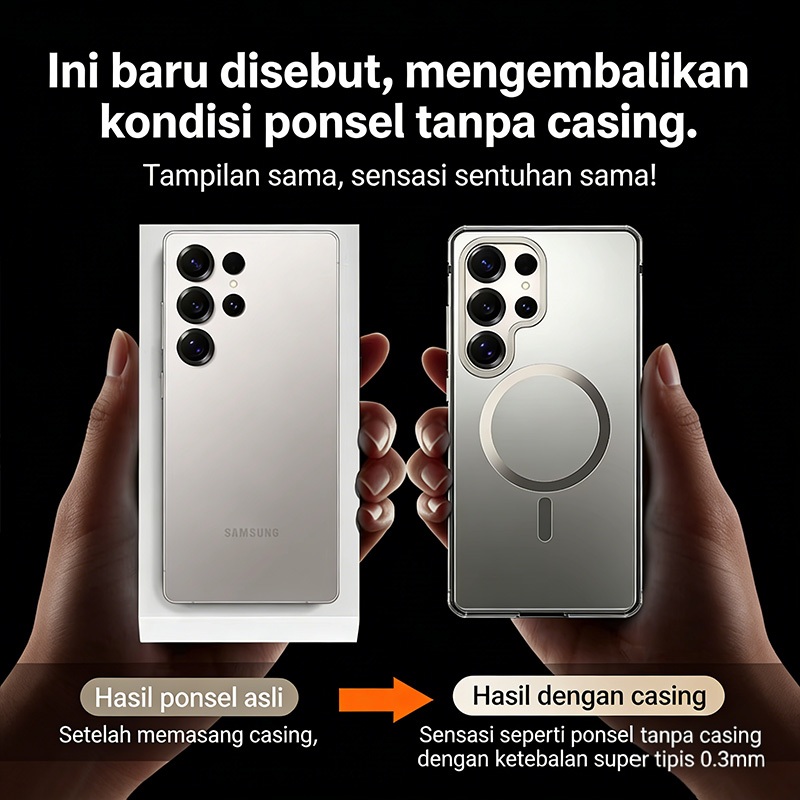 Jual MRAK Casing Samsung S25 Ultra Casing pelindung dengan bingkai ...