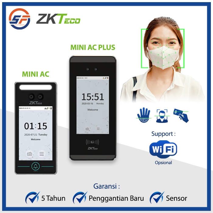 Jual Mesin Absensi Wajah ZKTECO Mini AC Plus / Mesin Absen RFID Mesin ...