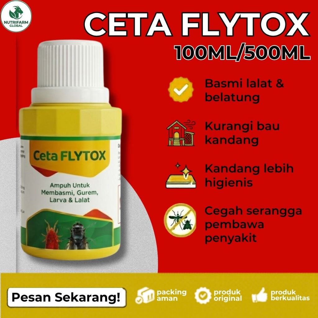 Jual CETA FLYTOX 500ML Obat Lalat dan Insektisida Kandang Ternak Ayam ...