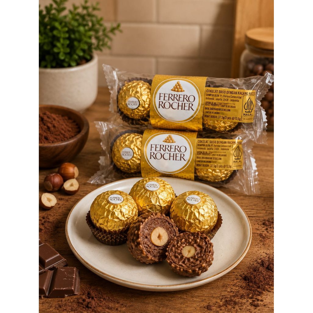 Jual Ferrero Rocher Premium Chocolate Cokelat Premium Isi 3 | Shopee ...